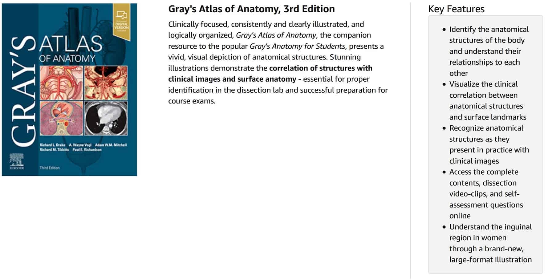 gray's atlas of anatomy 3e